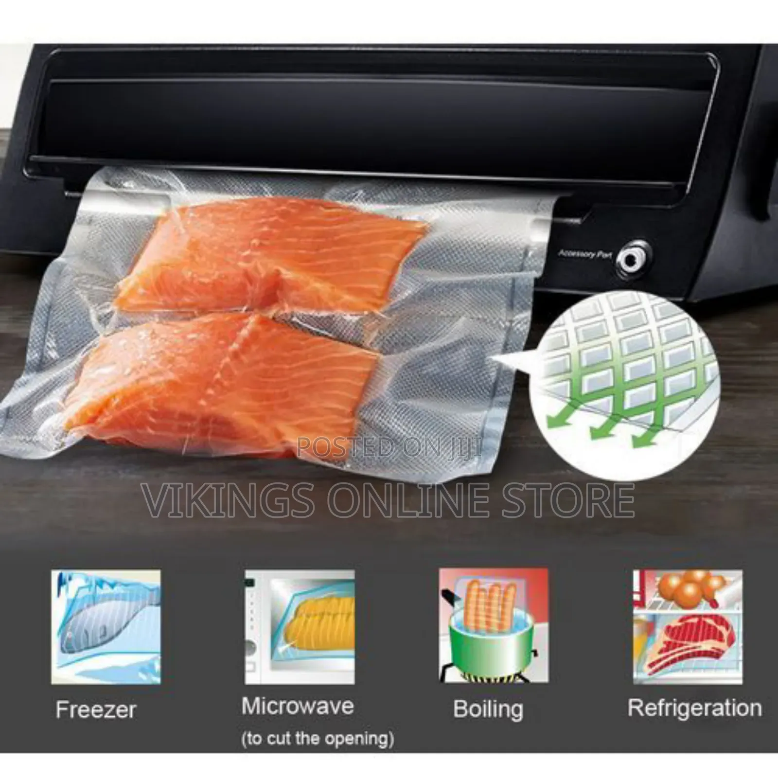 Food Vacuum Bag For Vacuum Sealer Storag 25*500cm