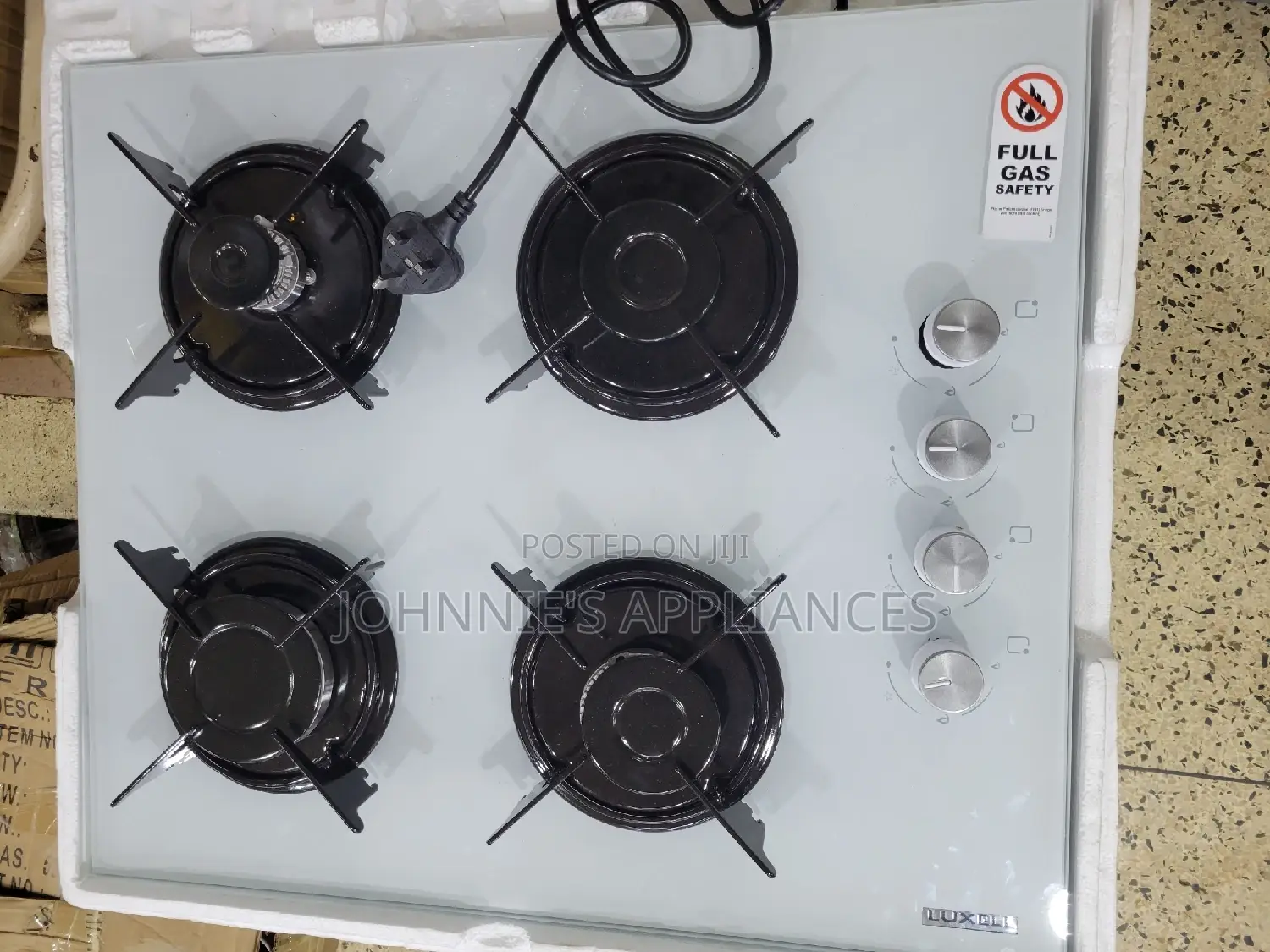 Multifunctional Top Glass Gas Cooker With Knob