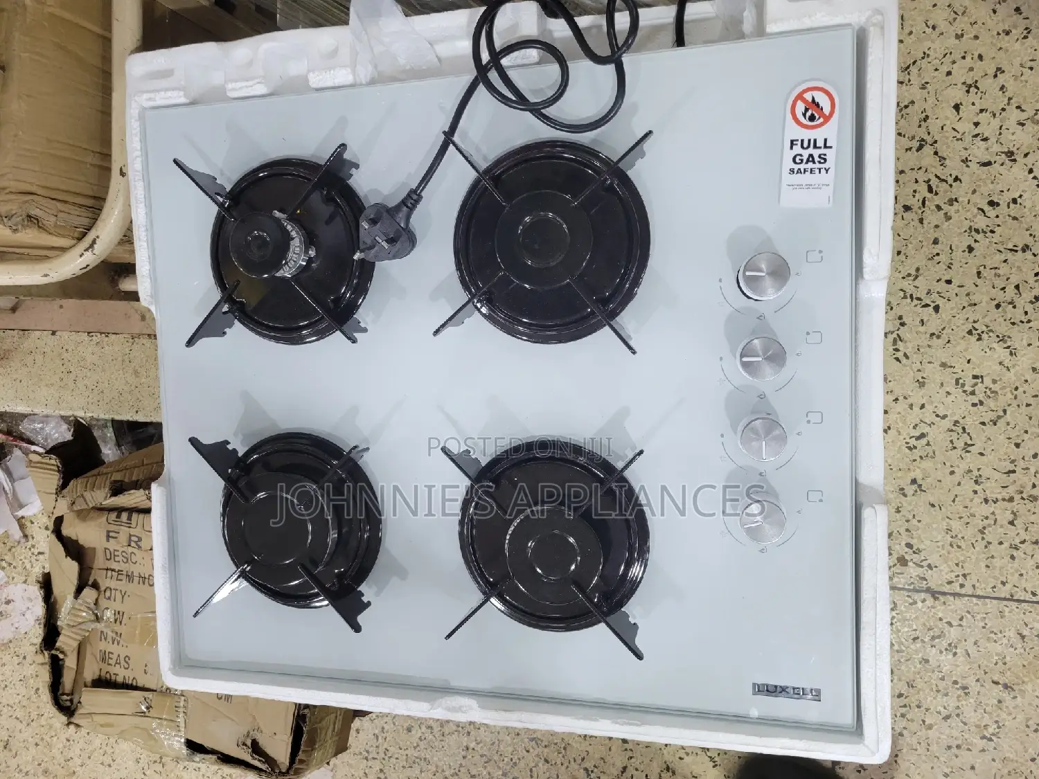 Multifunctional Top Glass Gas Cooker With Knob