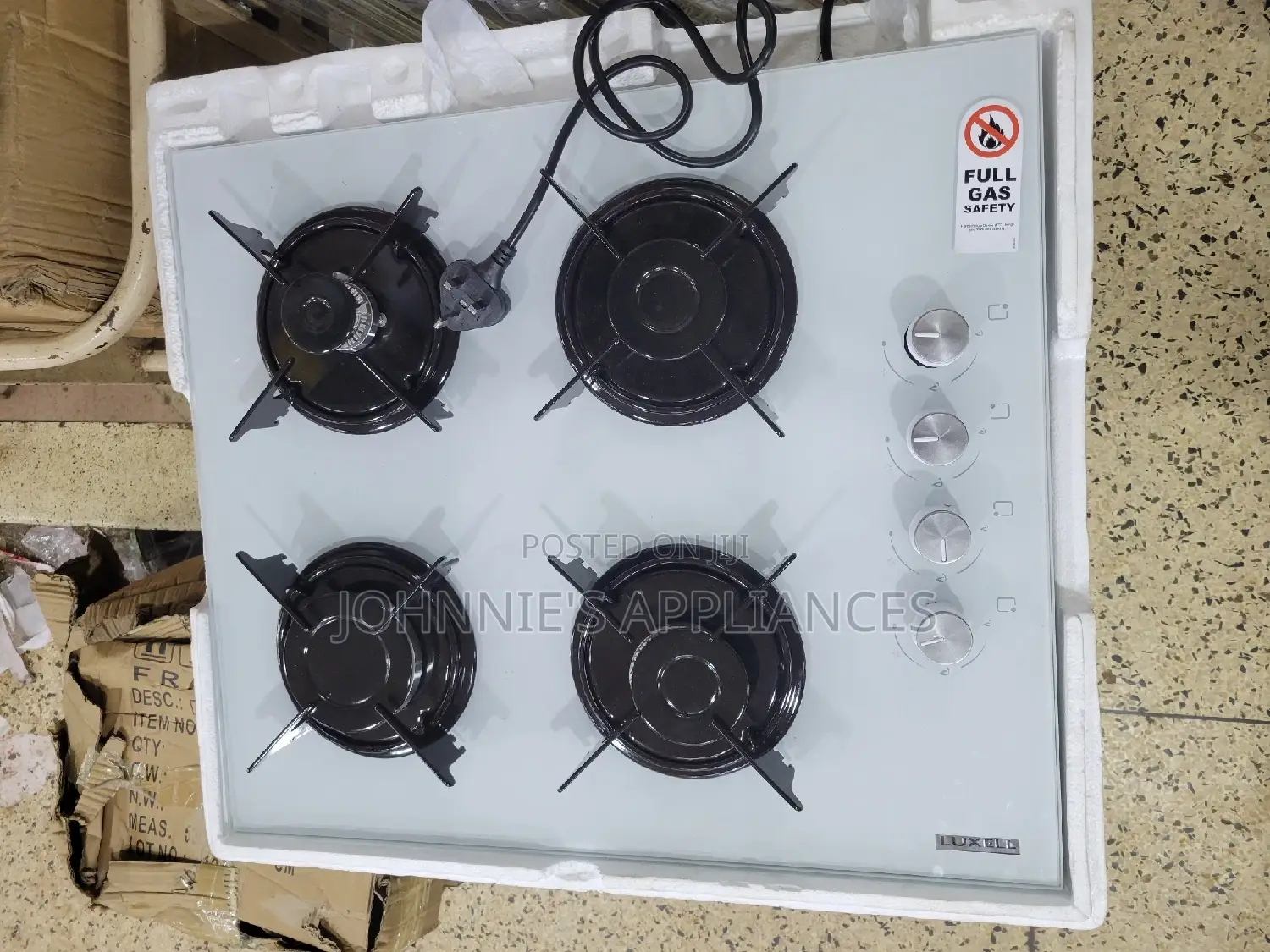 Multifunctional Top Glass Gas Cooker With Knob