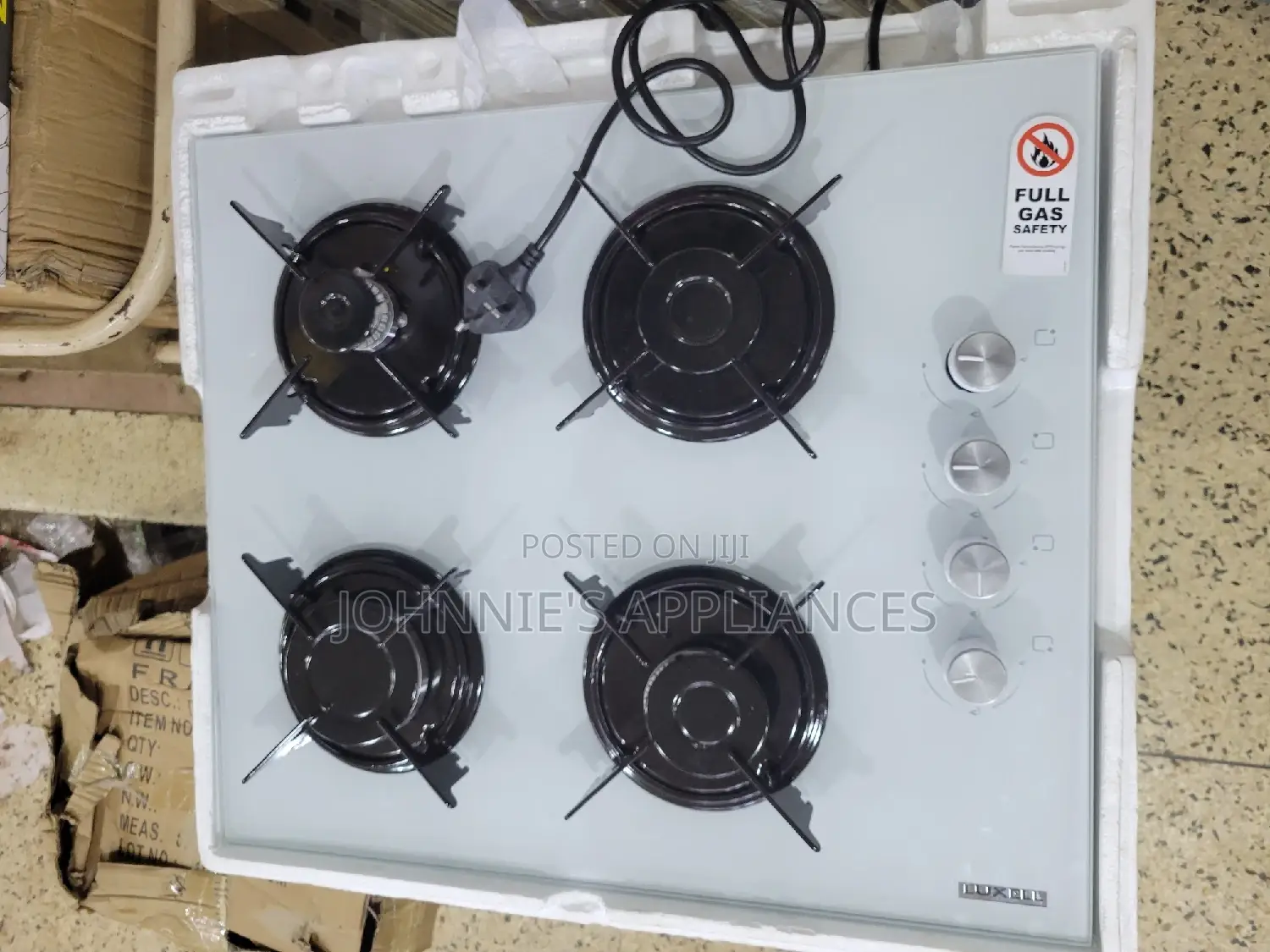 Multifunctional Top Glass Gas Cooker With Knob