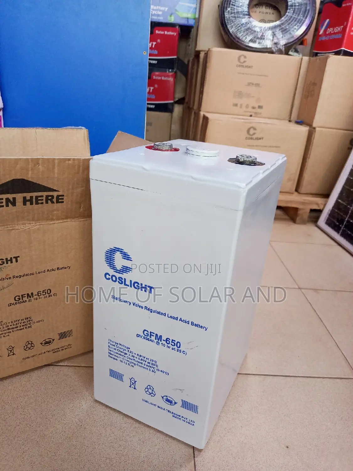 Coslight Battery 650AH,2v