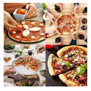2 Round Non-Stick Pizza Mold - Black