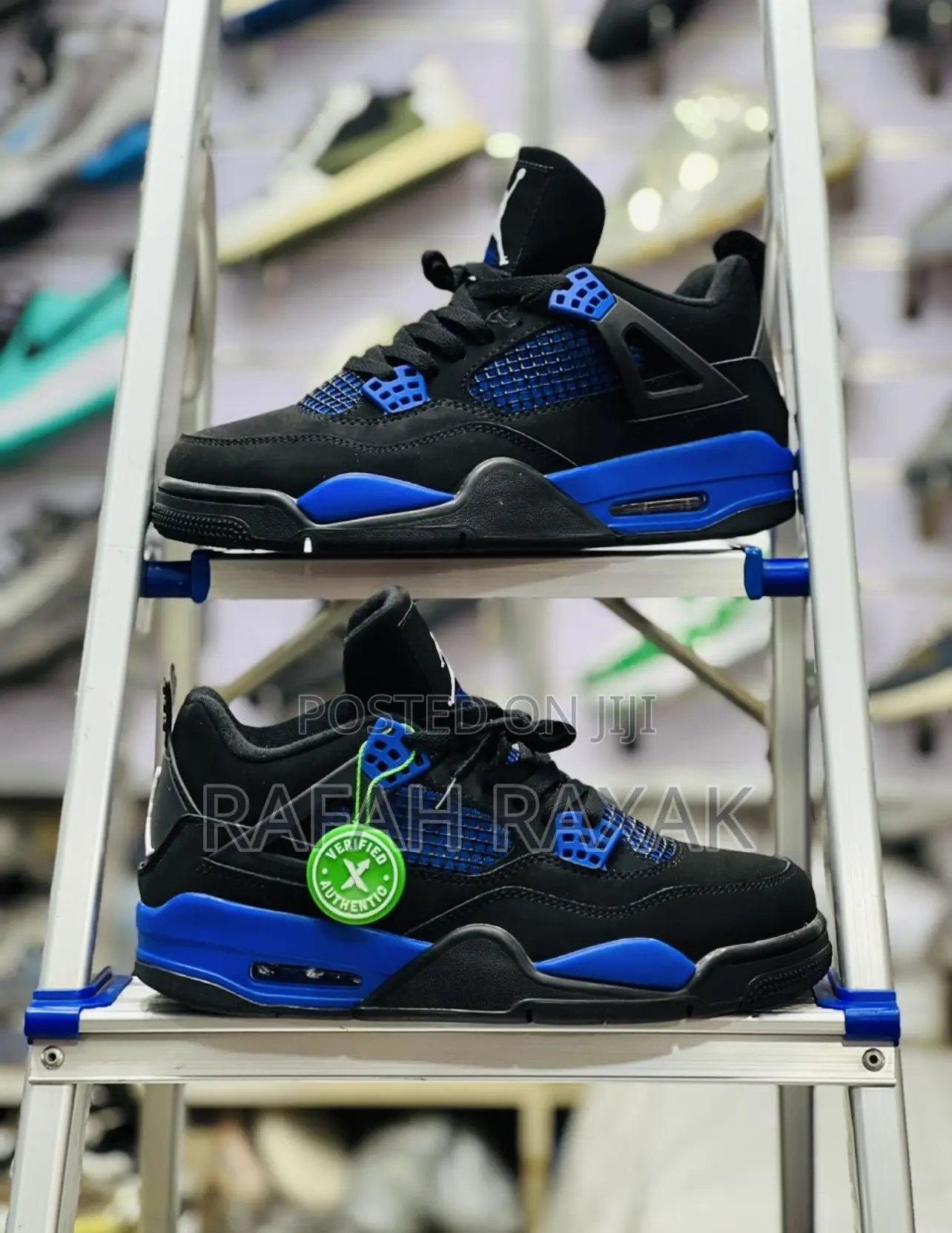 Original Blue Thunder Jordan 4 Flight Sneaker