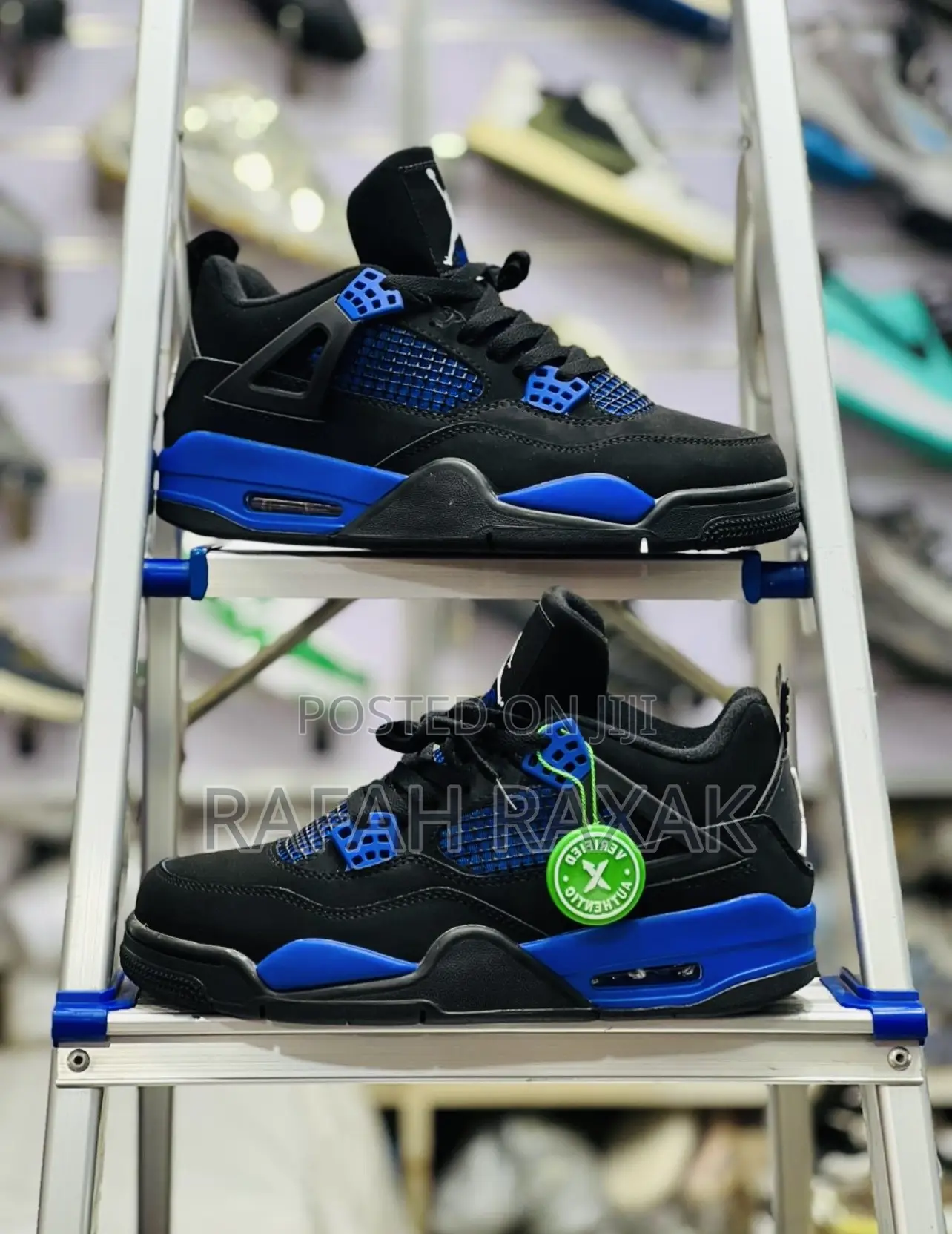 Original Blue Thunder Jordan 4 Flight Sneaker