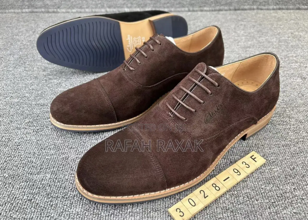 Original Men’S Clarks Suede Lace Up Loafers