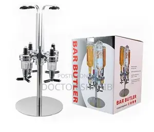 New Custom Rotatable 4 Bottle Liquor Dispenser