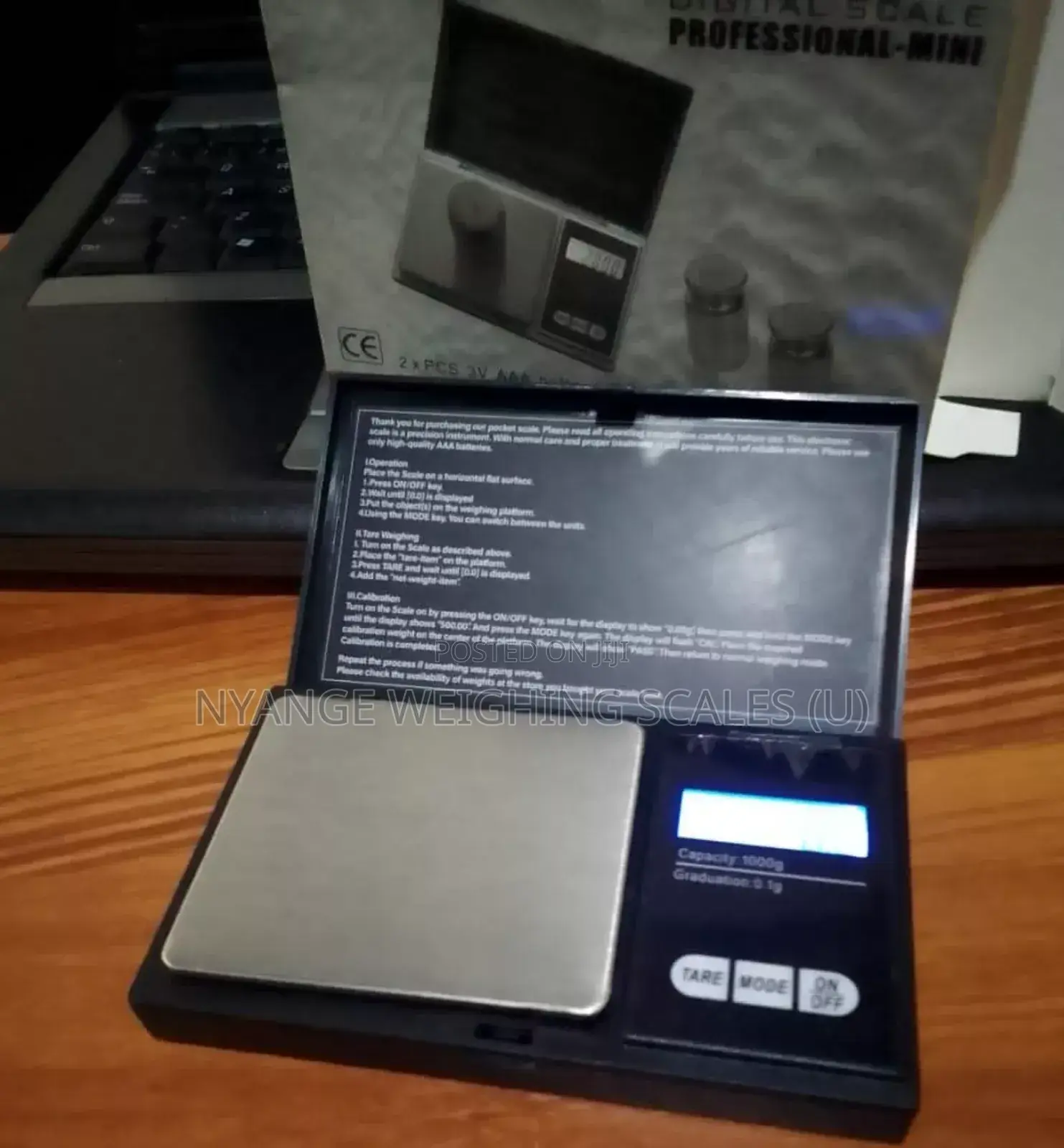 1000g/0.1g Digital Portable Mineral Scale (009)