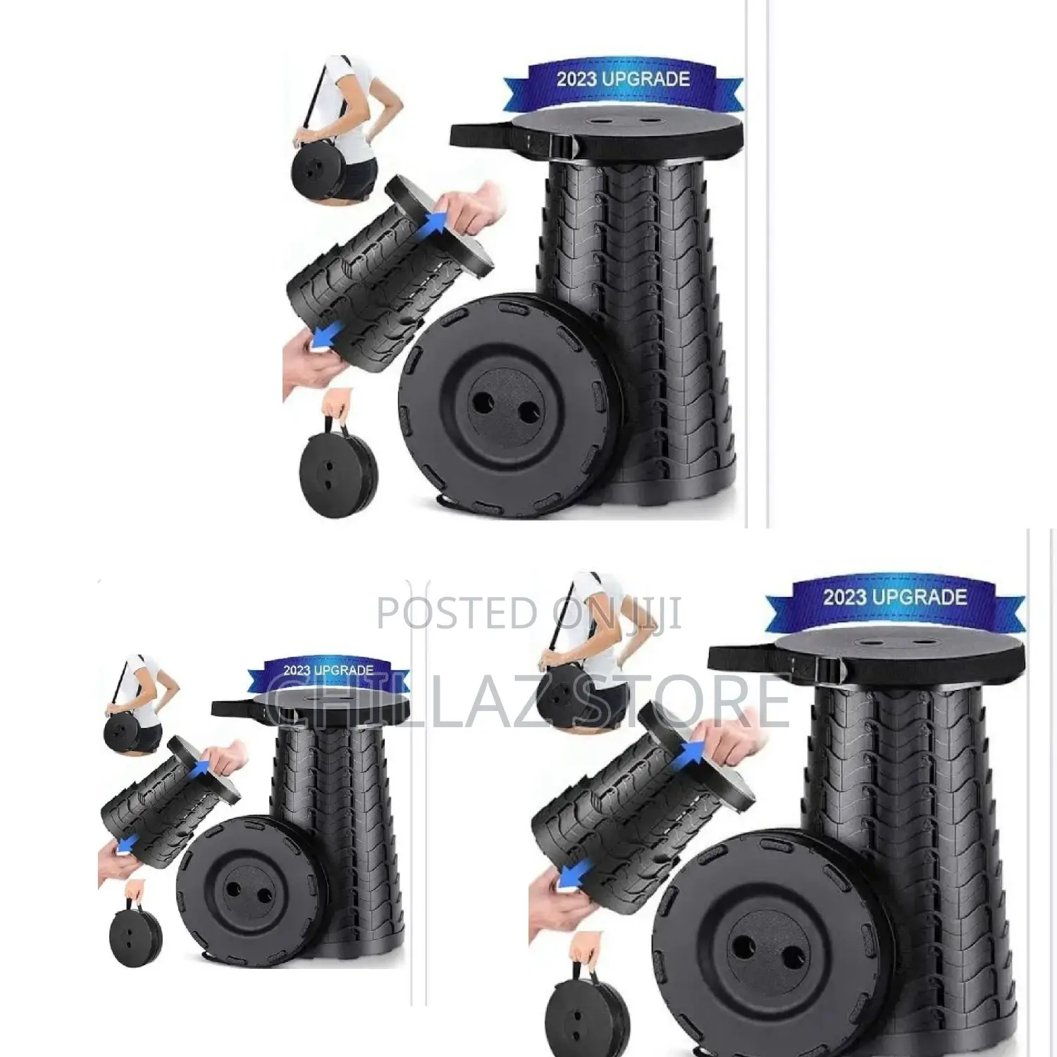 Adjustable Camping Stool