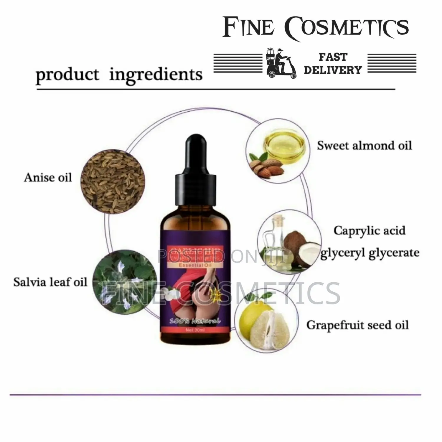 Garlic Hip Butt Enlargement Lifting Essential Oil Big Ass