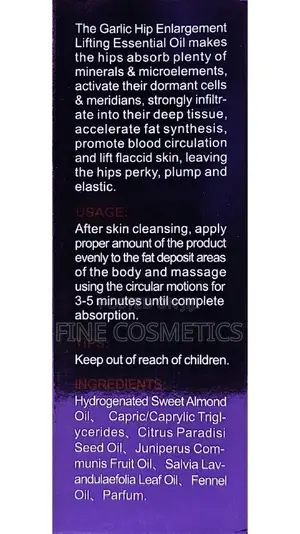 Garlic Hip Butt Enlargement Lifting Essential Oil Big Ass