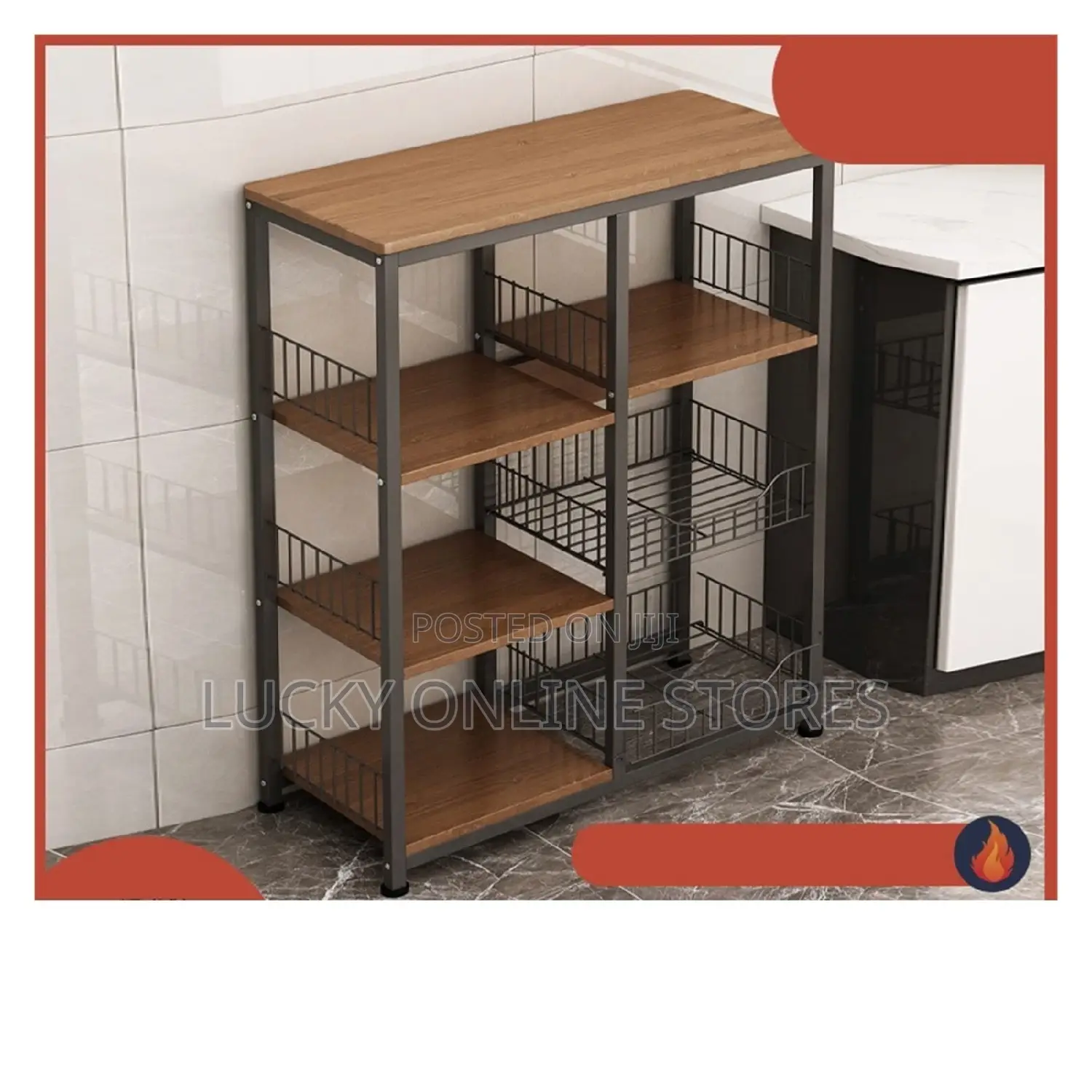 Multi-layer Kitchen Floor Rack