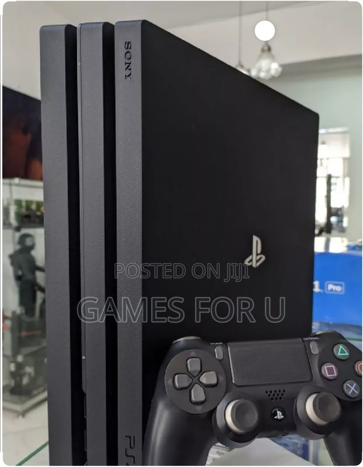 Un Chipped Ps4 Pro Console With One Pad and a Game