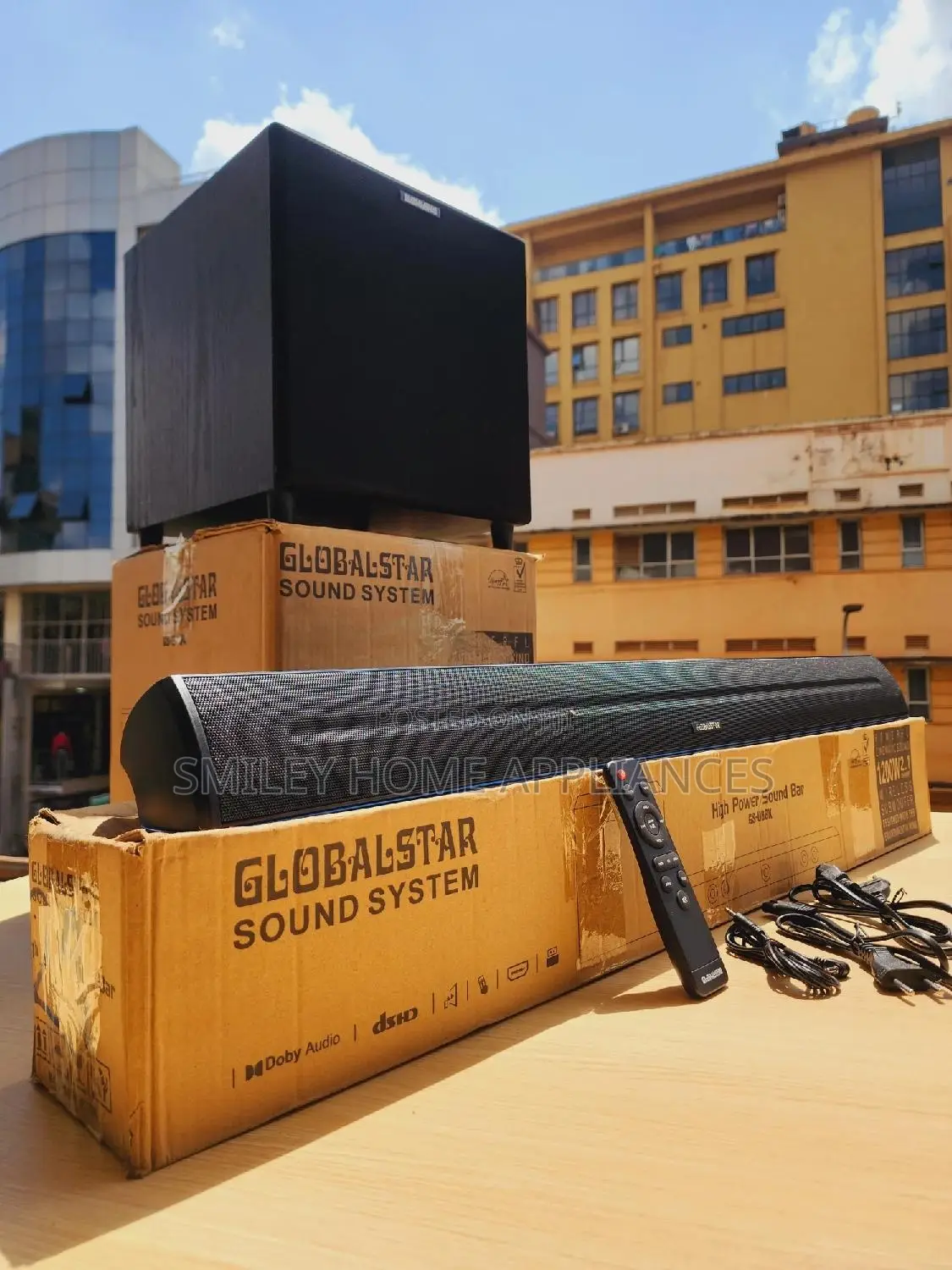 12000watts Deep Bass Globalstar 2.1channel Wireless Soundbar