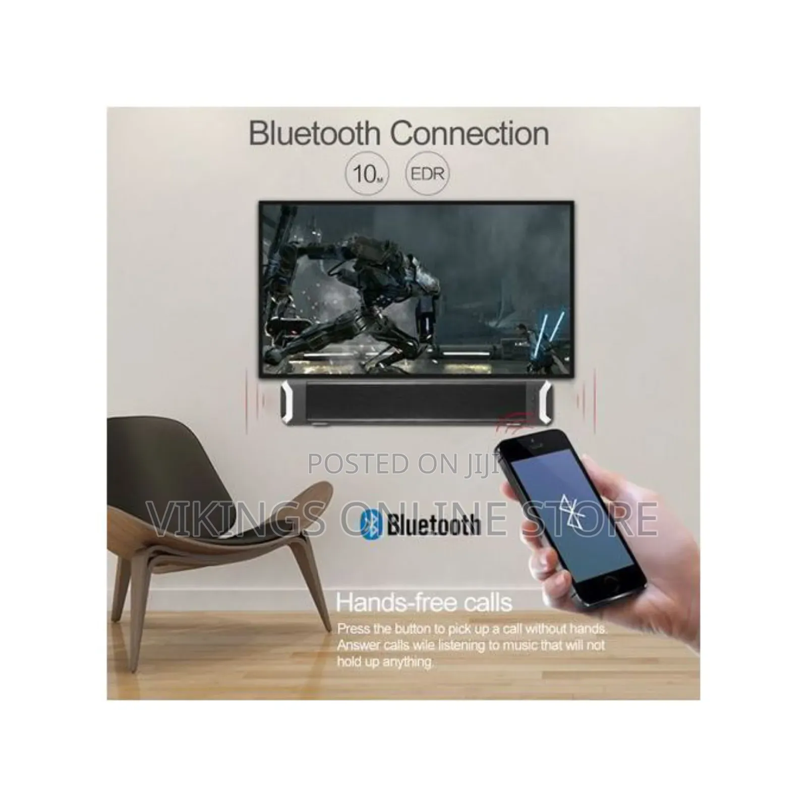 New Rixing NR-2017 Soundbar Bluetooth Speaker - Black