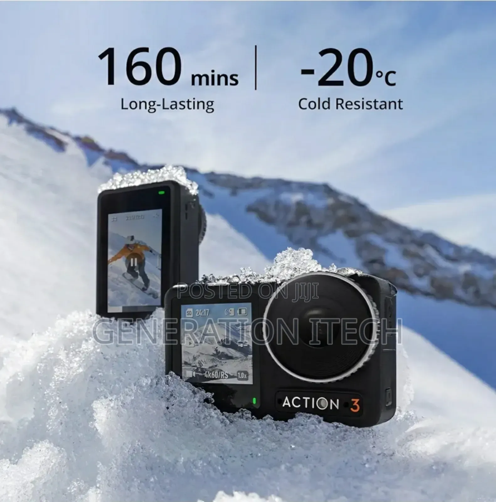 Dji Osmo Action 3 Waterproof Action Camera- /120fps.