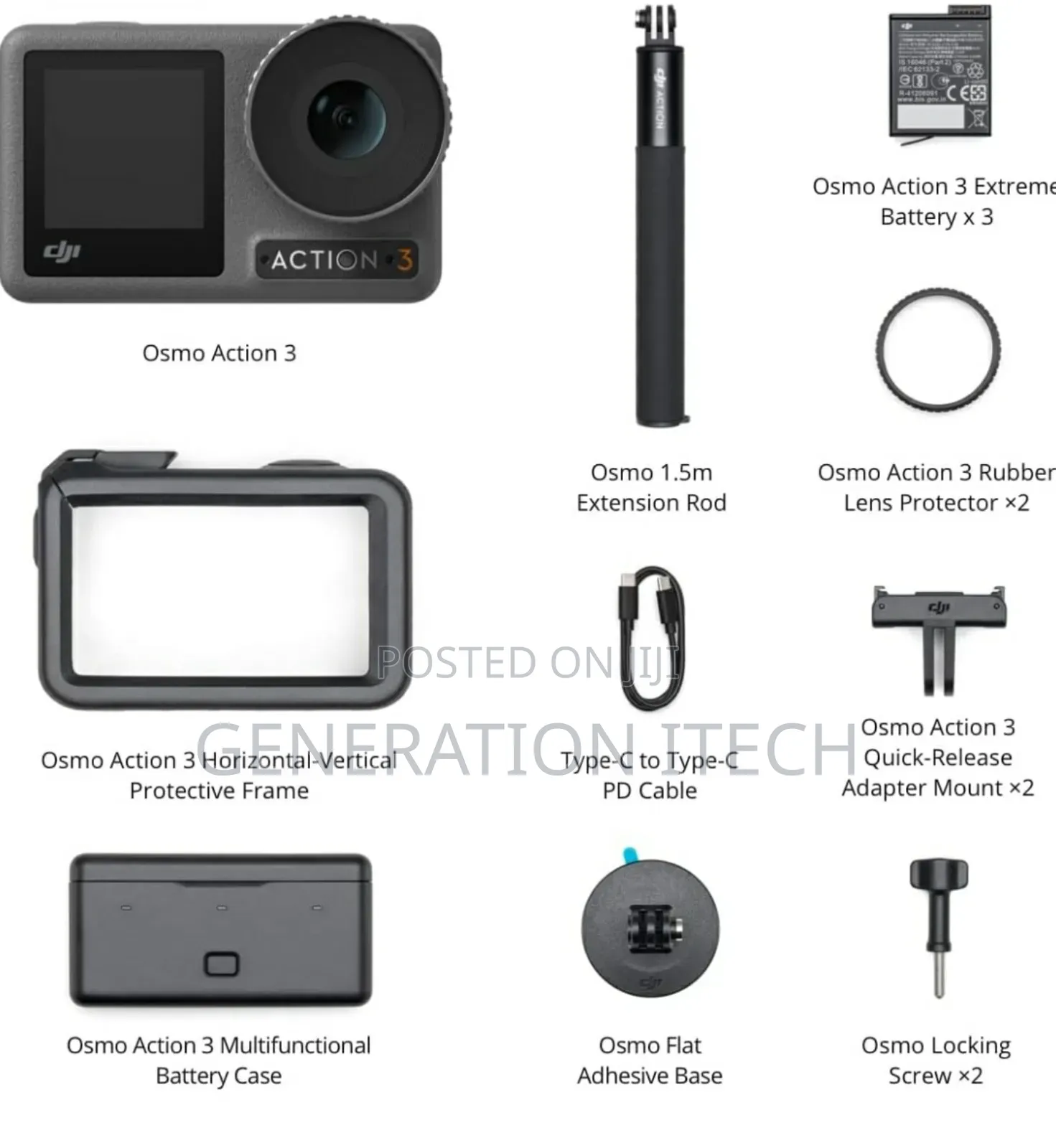 Dji Osmo Action 3 Waterproof Action Camera- /120fps.