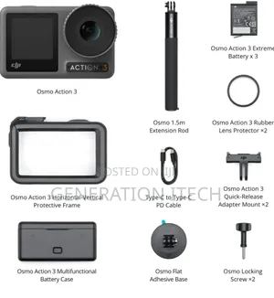 Dji Osmo Action 3 Waterproof Action Camera- /120fps.