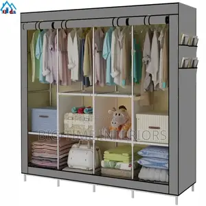 4column Metallic Closet- Gray