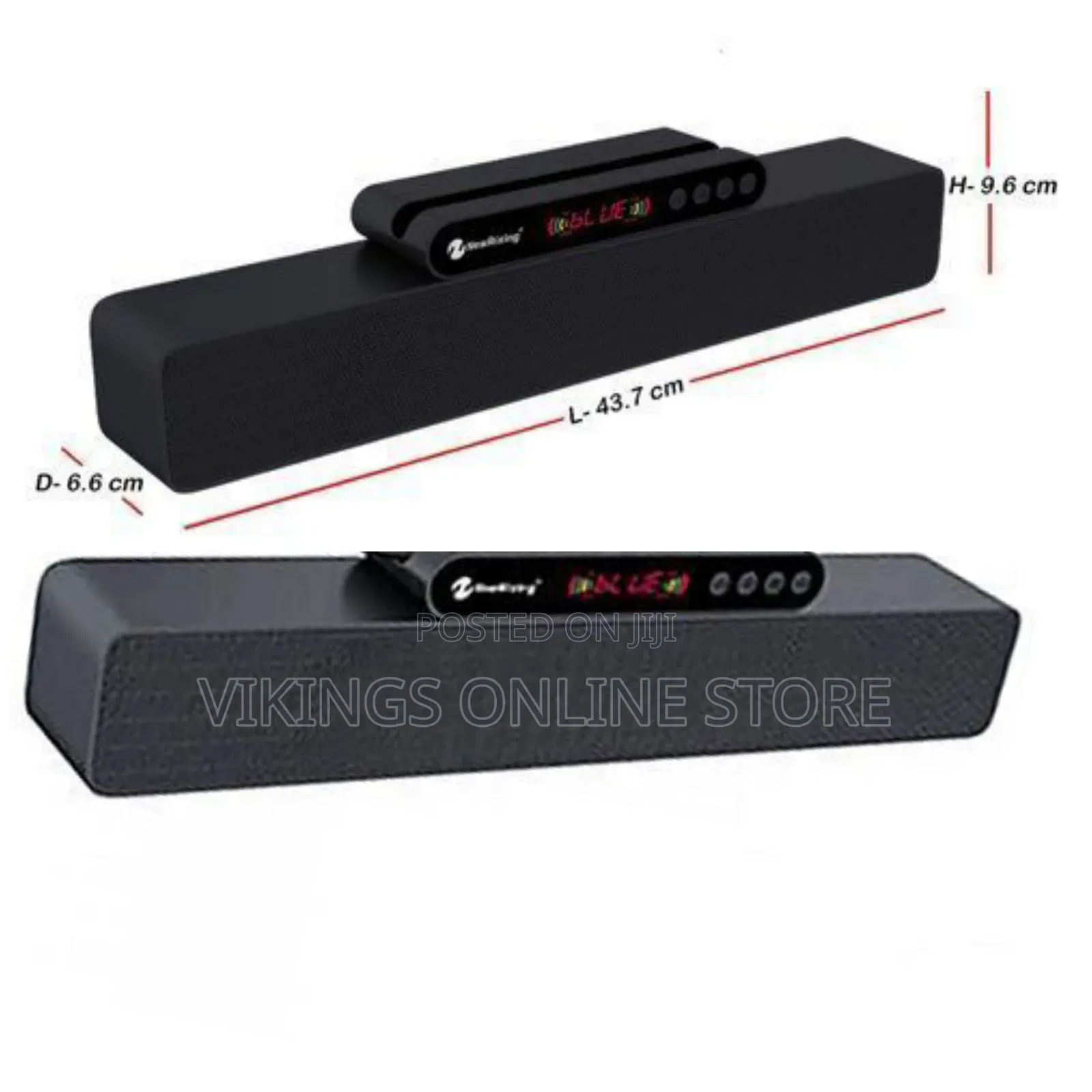 New Rixing Bluetooth Sound Bar NR-5017 - Black, Grey
