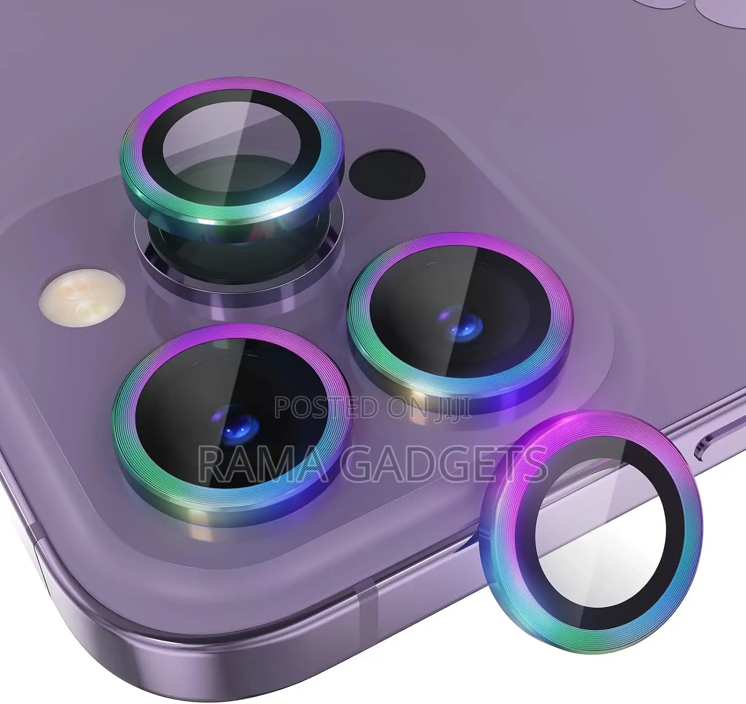 Camera Lens Protector Bling, 9H Tempered Glass