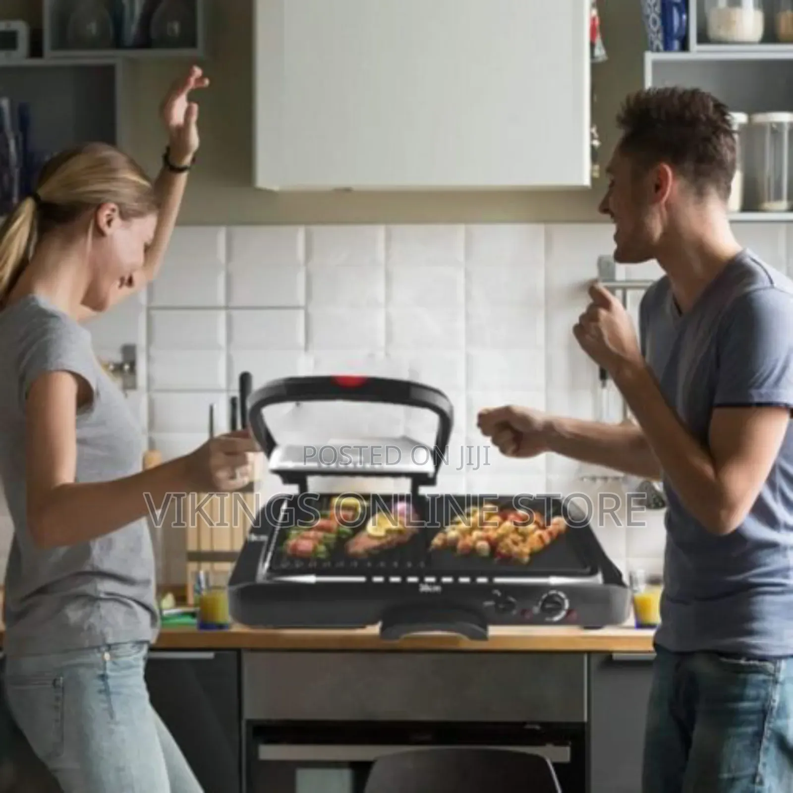 DSP 2 In1 Dual Side Griddle Non-stick Electric BBQ Grill