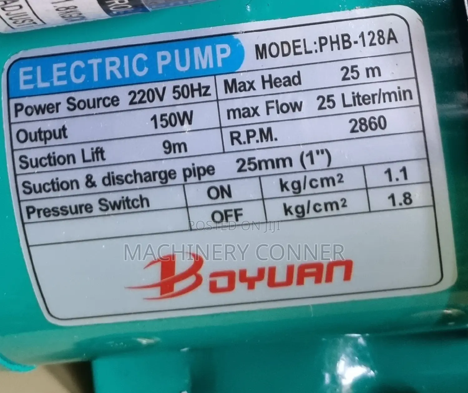 Cool and Hot Water Pump