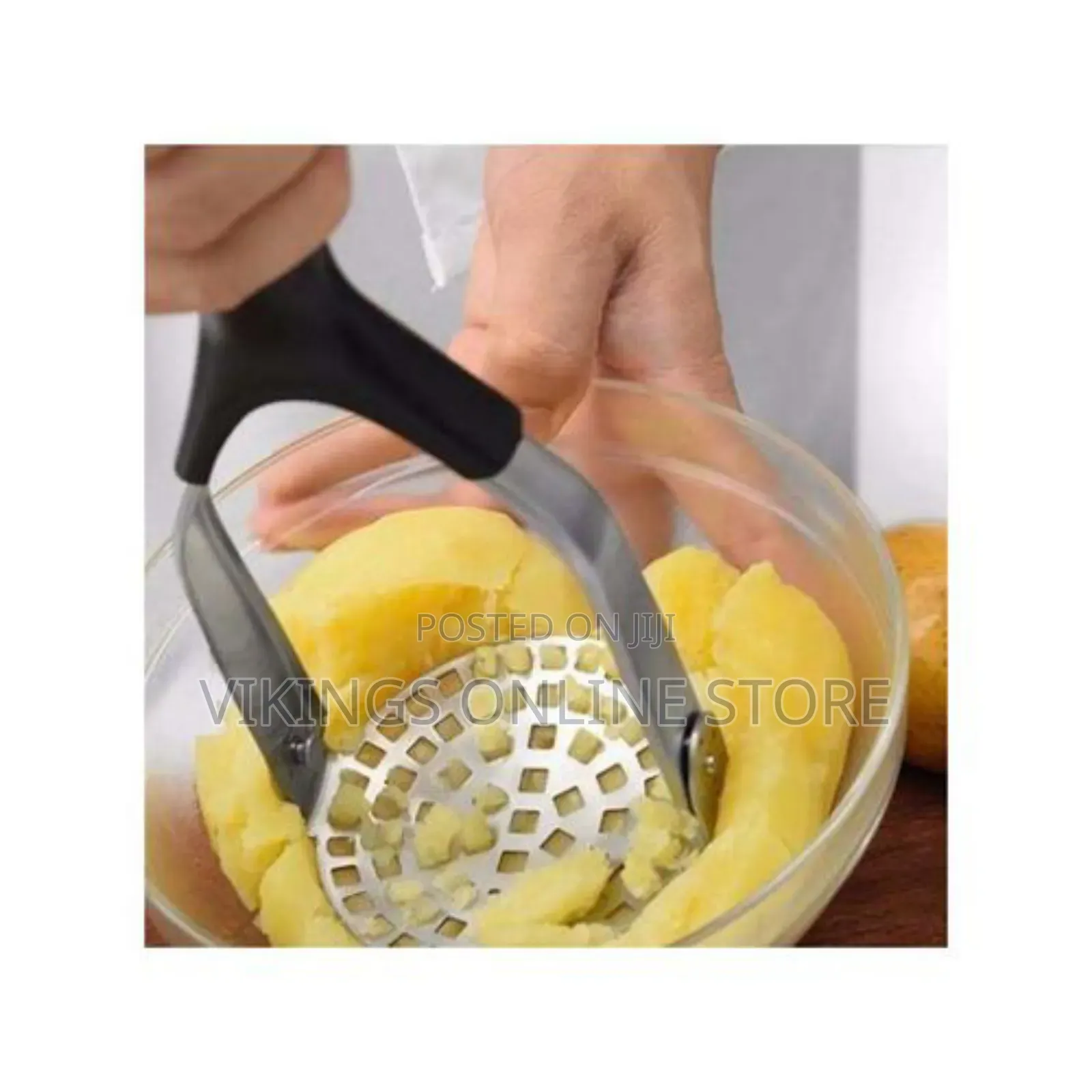2pc Potato Masher Stainless Steel Potato Rice Smasher