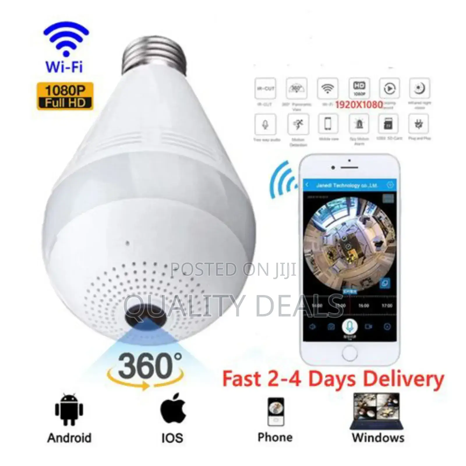 Panoramic Smart Bulb Camera