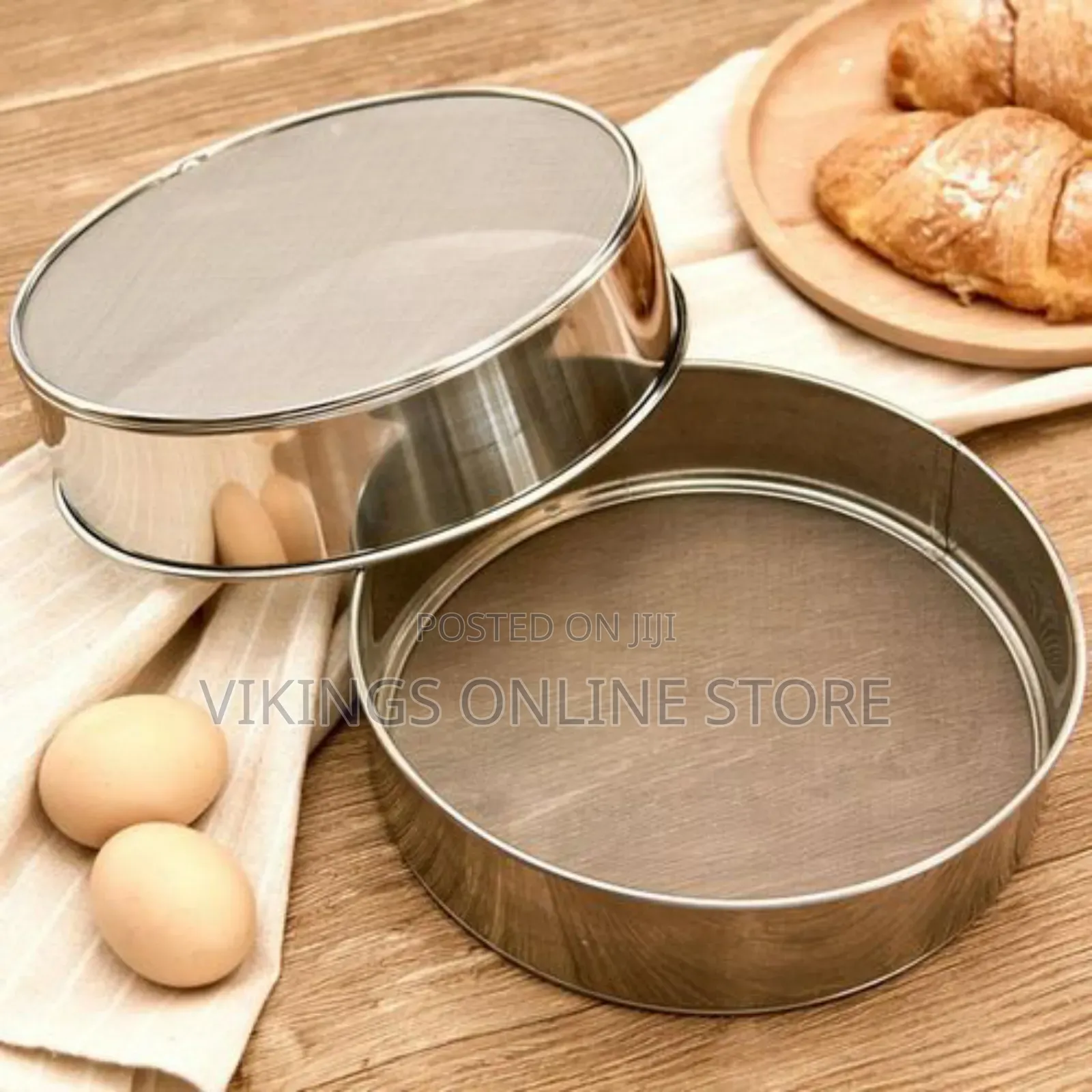 1 PCS Stainless Steel Flour Sieve Colander Fine Mesh Oil