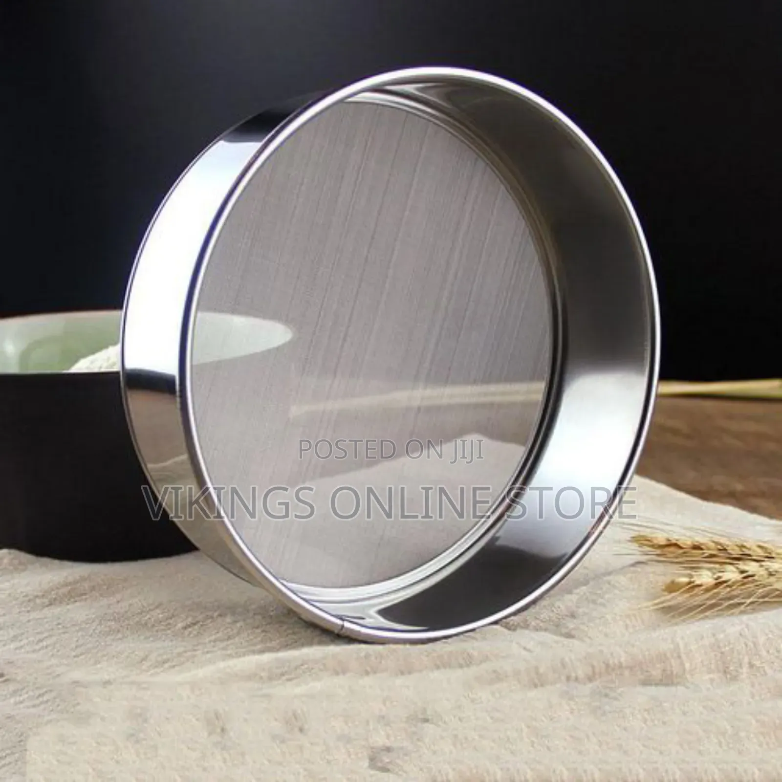 1 PCS Stainless Steel Flour Sieve Colander Fine Mesh Oil