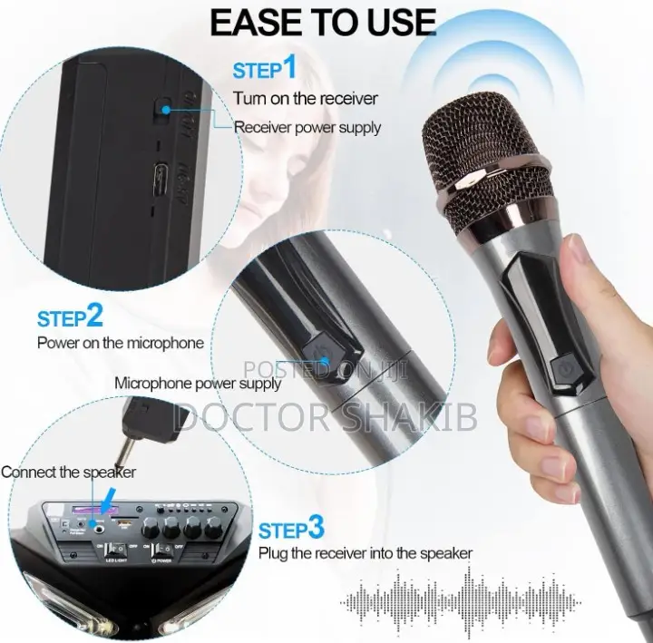 Brand New Dual Rechargeable Wireless Microphone