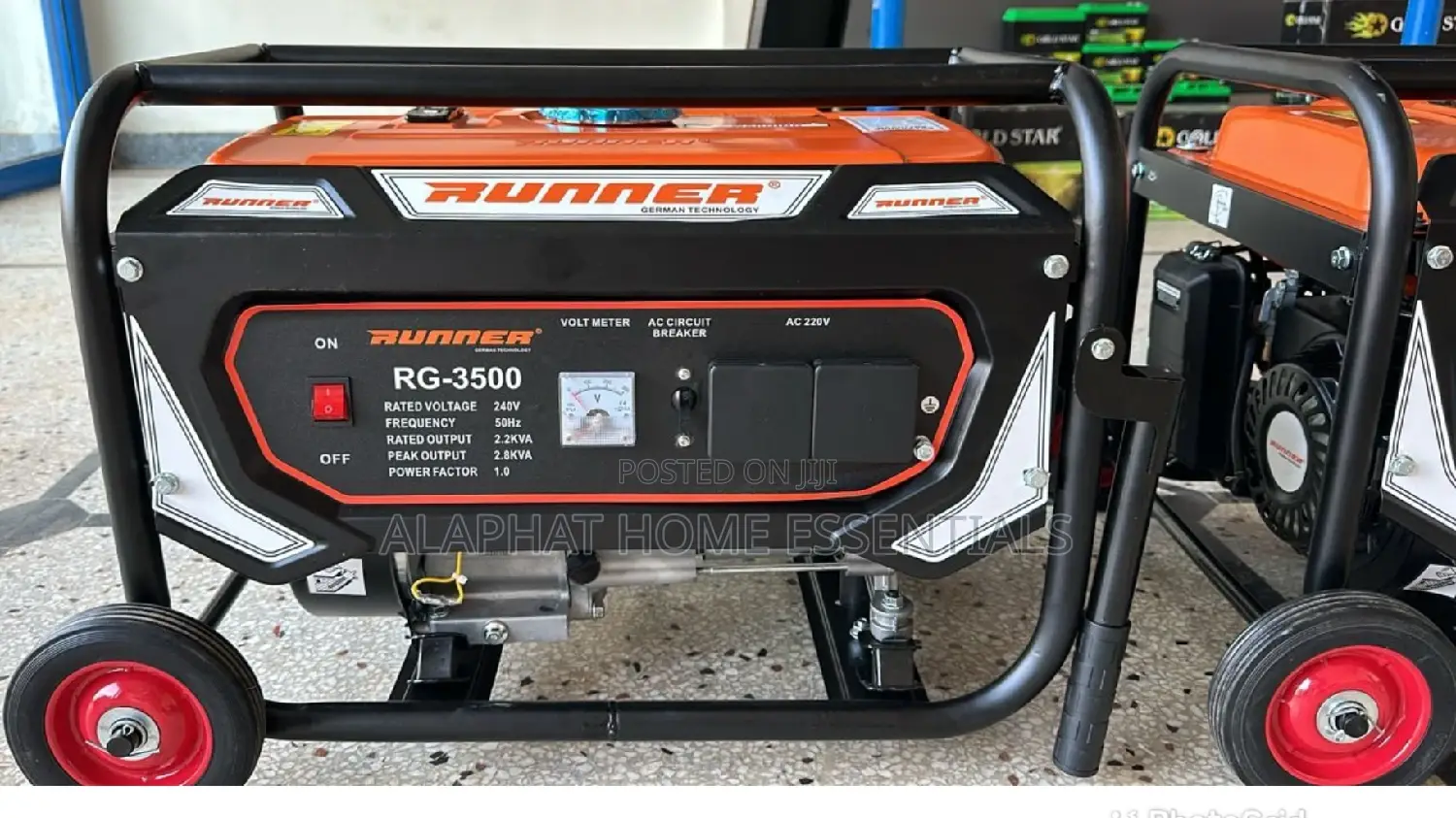 RG -3500-3.5kw Petrol Key Start Generator