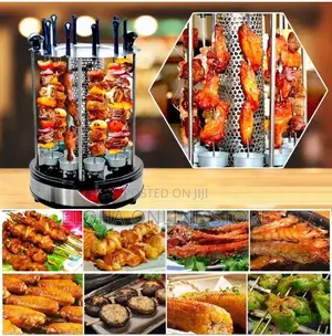 Automatic Rotating Electric Grill Barbecue Machine