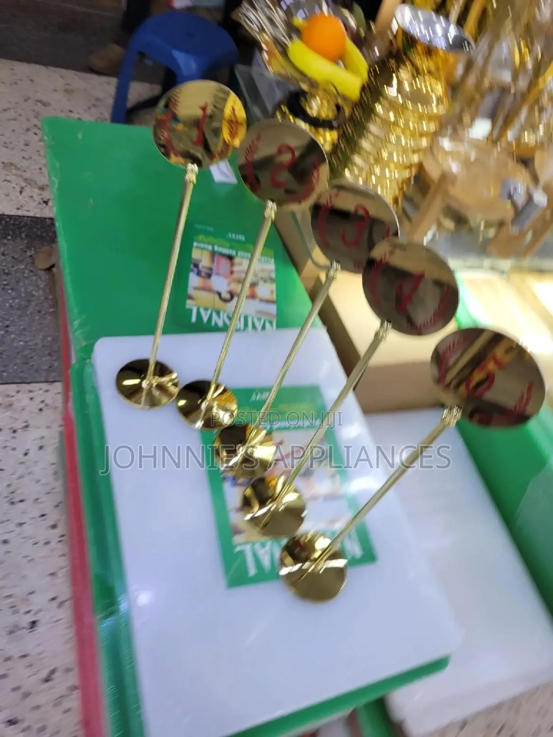 Multifunctional Gold Color Table Numbers Executive