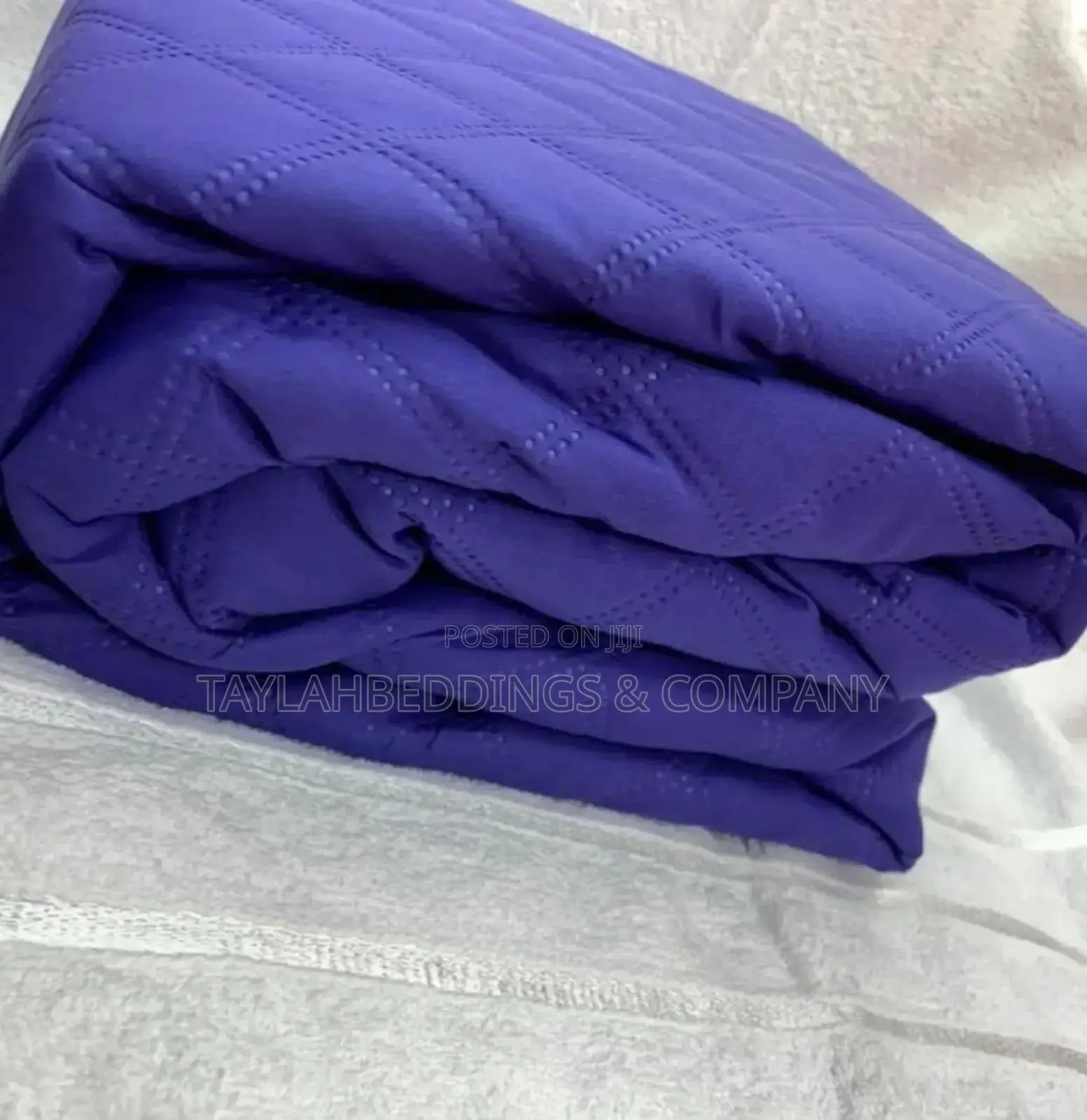 Lightbox Quilted Waterproof Mattress Protector,Dark Blue