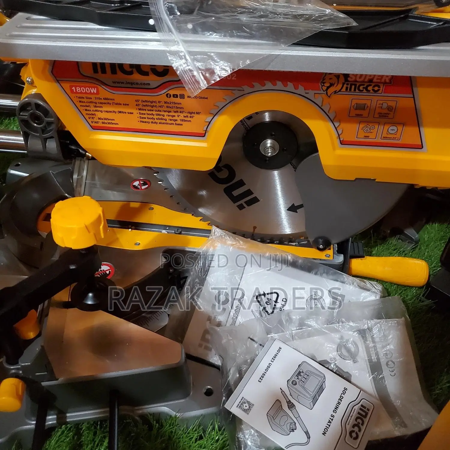 Ingco Mt2s18002 Mitre Saw and Table Saw - 1800w, 305mmx30mm