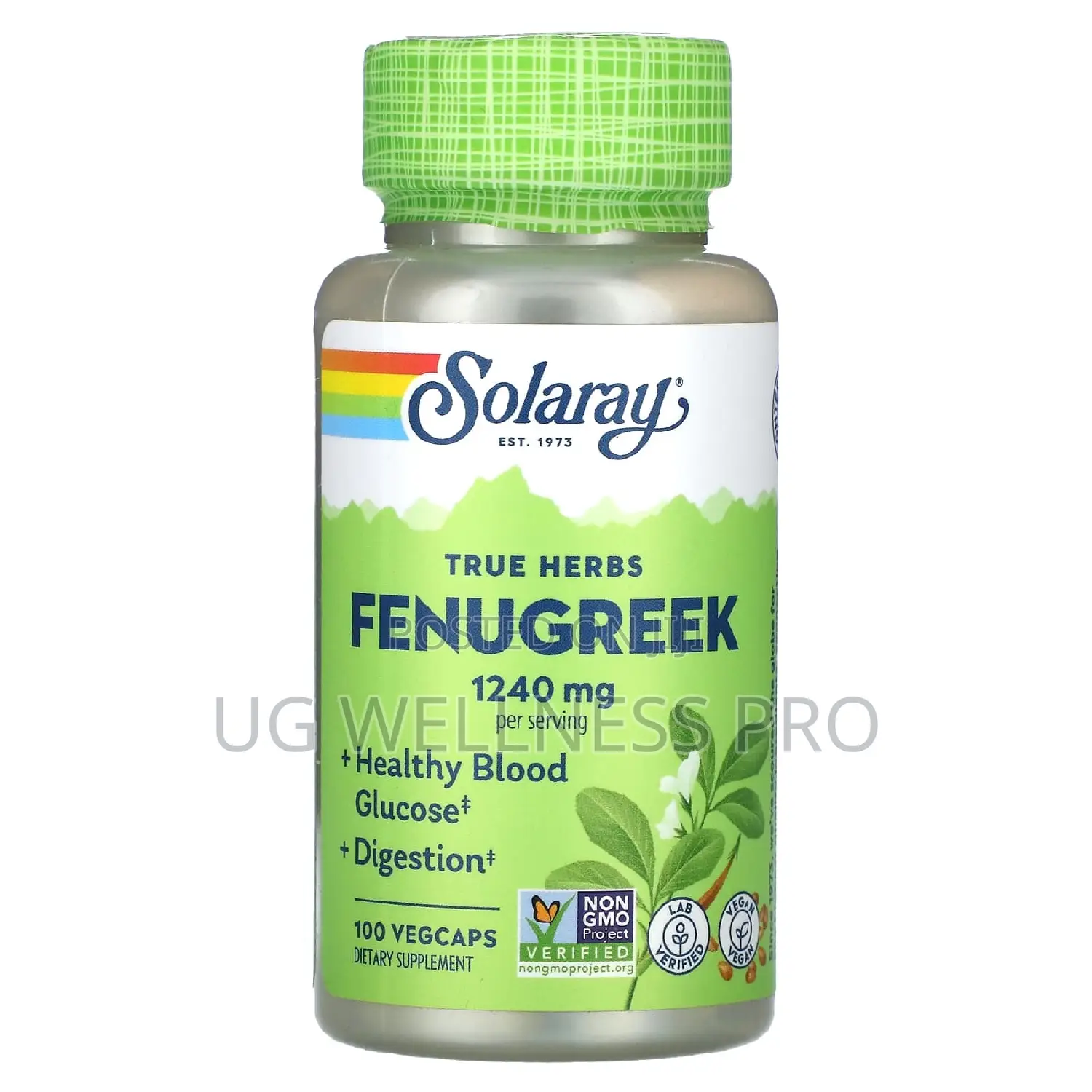 Solaray, True Herbs, Fenugreek, 1,240 Mg, 100 Vegcaps
