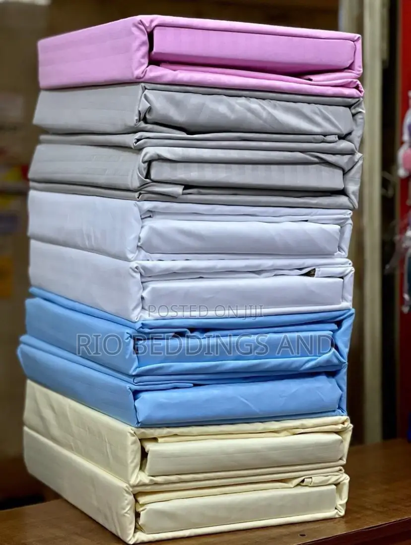 Pure Cotton Bedsheets With 6pcs