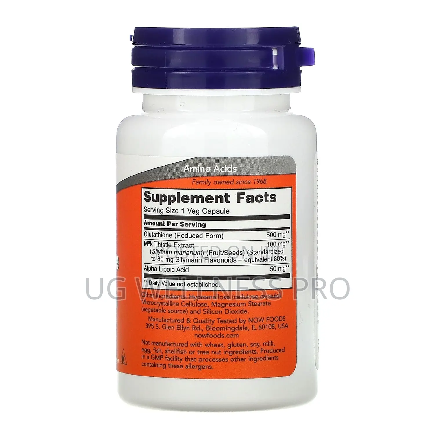NOW Foods, Glutathione, 500 Mg, 30 Veg Capsules