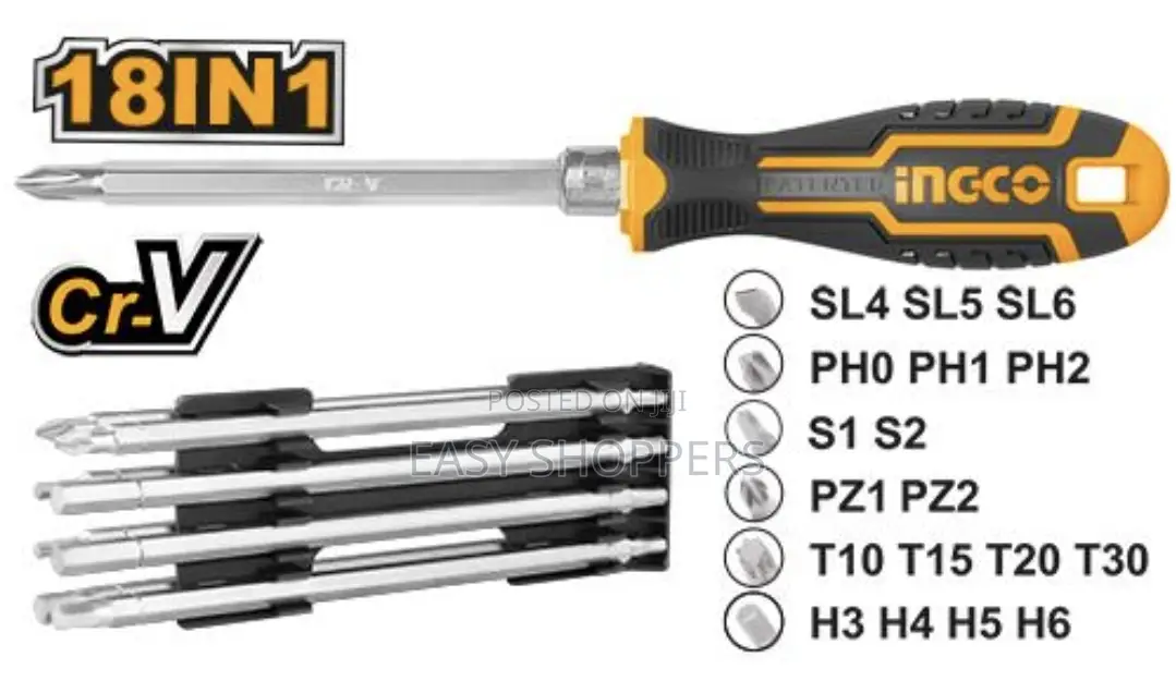 Ingco 18 in 1 Screwdriver Set