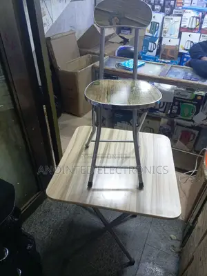 Foldable Reading Table With a Chair