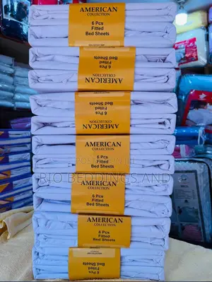 Pure Cotton American Fitted Bedsheets 6pcs