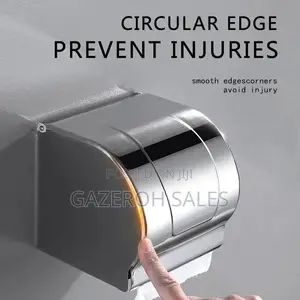 Elegant Stainless Steel Enclosed Toilet Paper Holder
