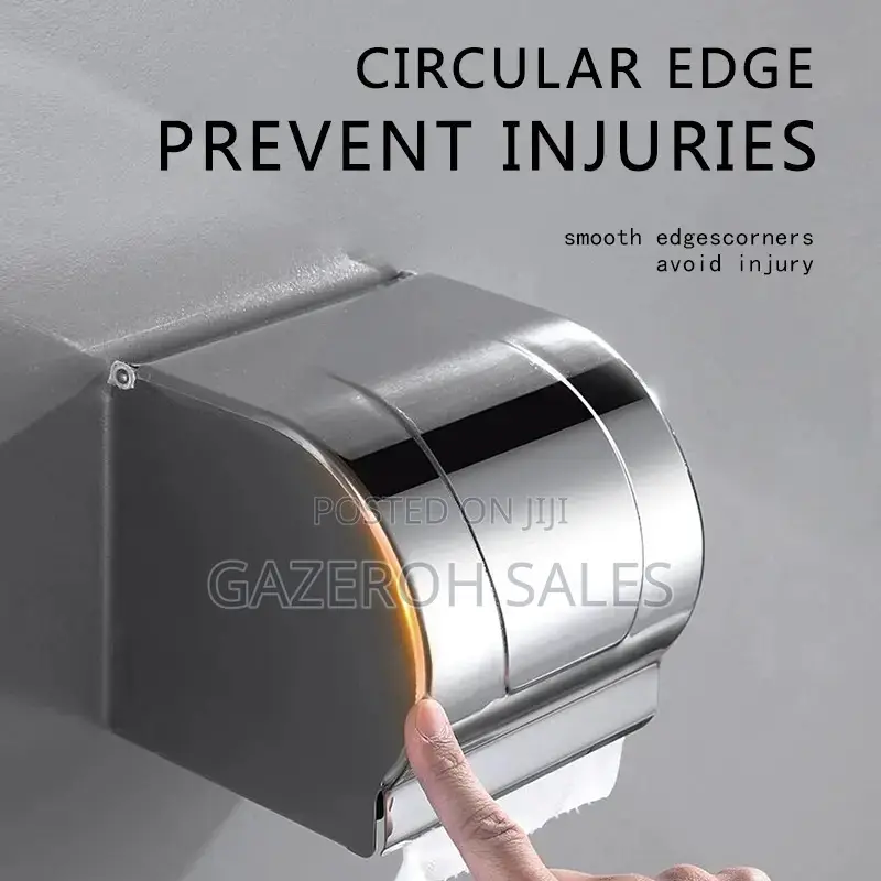 Elegant Stainless Steel Enclosed Toilet Paper Holder