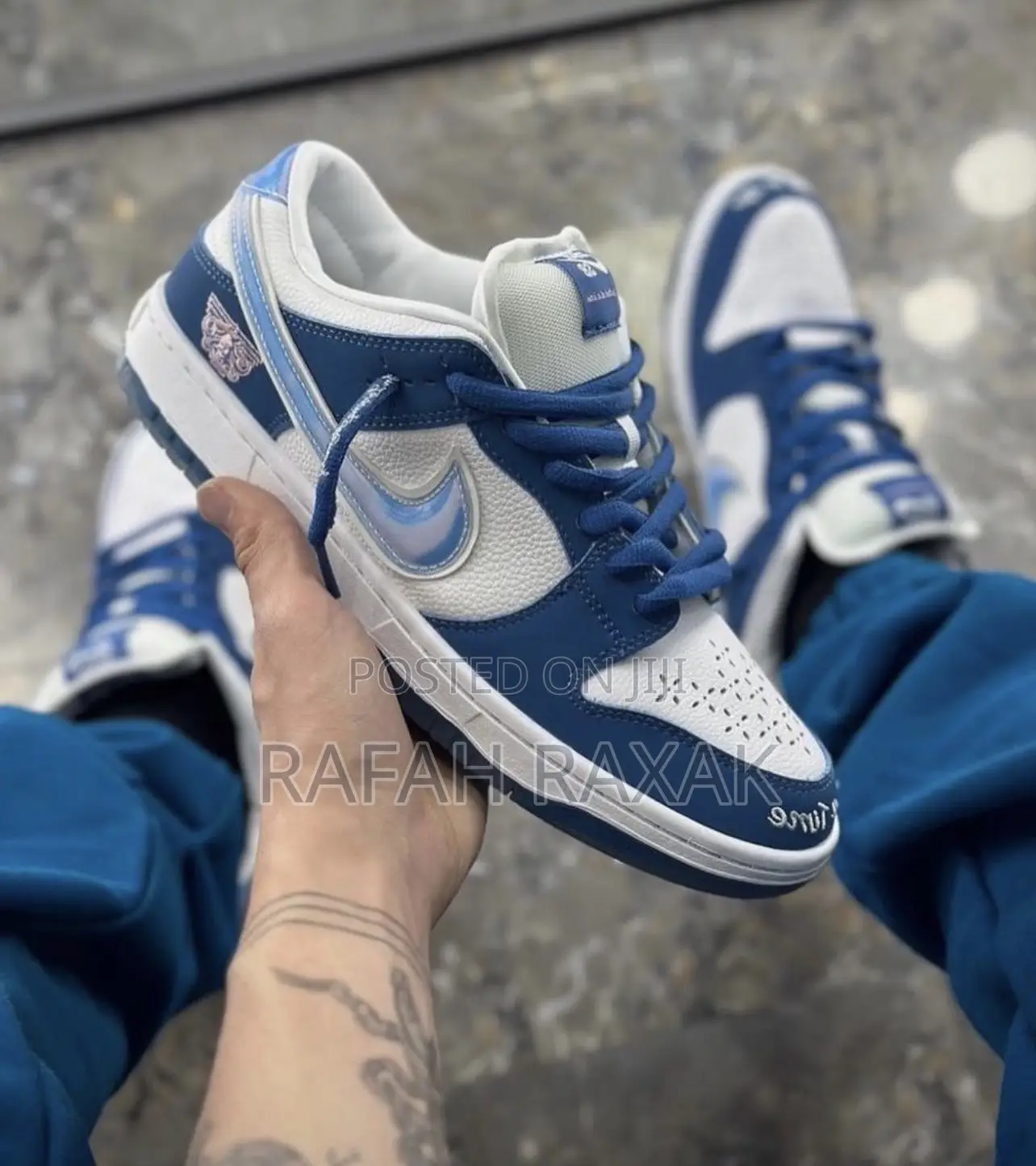 Original Nike SB Dunk Low X Born X Raised Sneakers