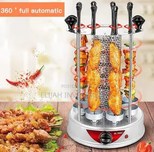 Barbecue Grill Automatically Rotating Barbecue Smoke-Free