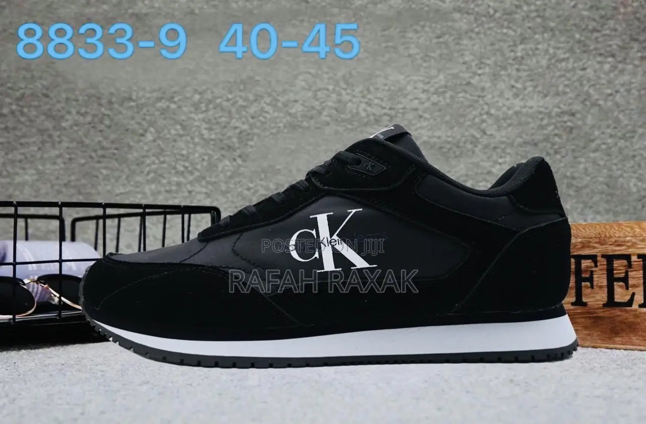 Original Black Calvin Klein Jeans Retro Runner Sneakers