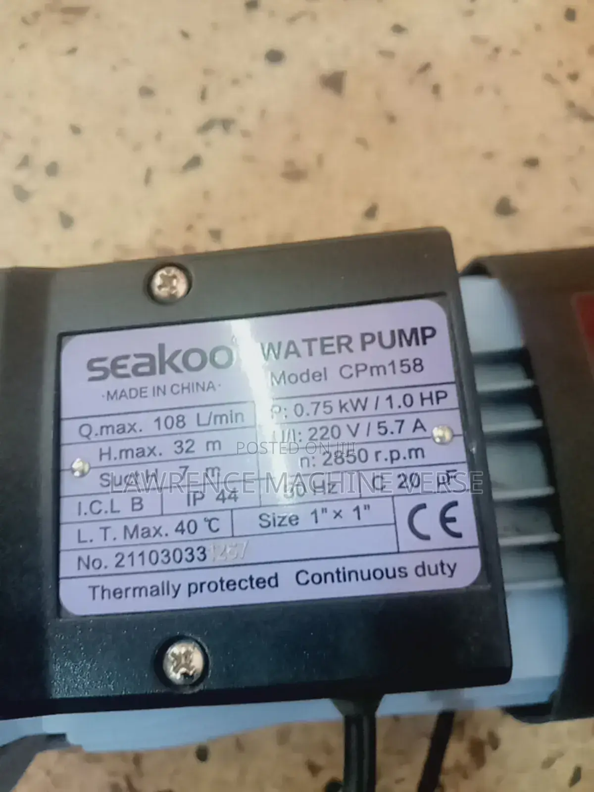 Surface Water Pump 32m Seakoo