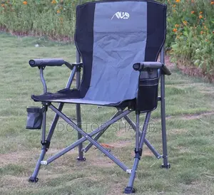 Durable Foldable Metallic Chair With Storage Bag